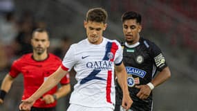 Gabriel Moscardo avec le PSG en amical, le 7 août 2024