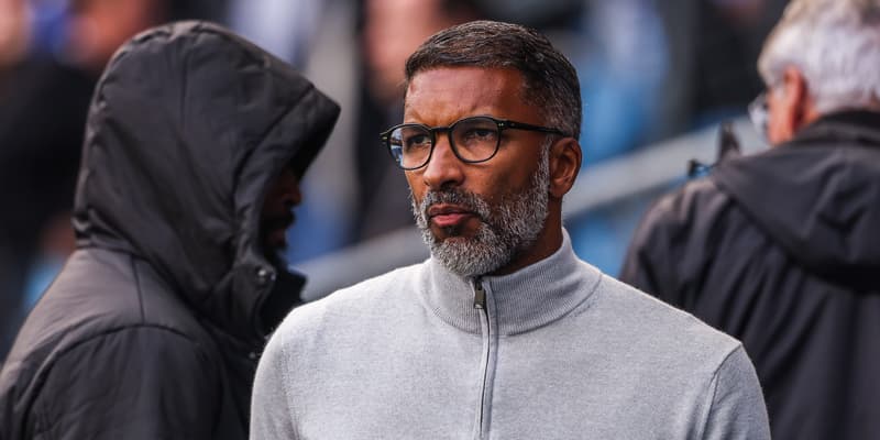 Habib Beye lors du match Le Havre-Rennes (2-2, L1), le 6 octobre 2025