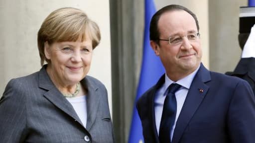 Angela Merkel et François Hollande, ce mercredi 19 février.