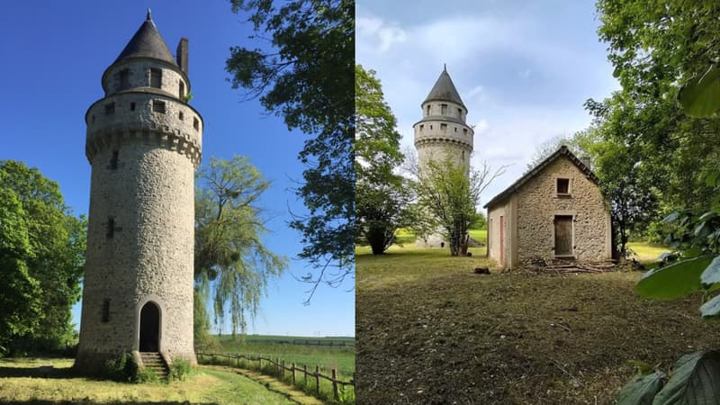 La tour de garde du château de Nogentel est en vente.