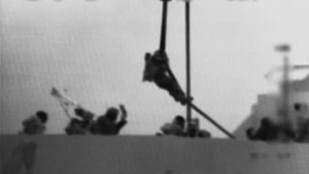 Image vidéo de l'attaque de commandos israéliens contre une flottille pour Gaza le 31 mai dernier, qui a causé la mort de neuf militants turcs pro-palestiniens. Selon la mission d'enquête du Conseil de l'Onu pour les droits de l'homme, l'interception de l