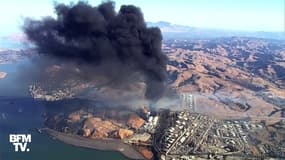 Une raffinerie a pris feu mardi après midi dans le nord de la Californie.