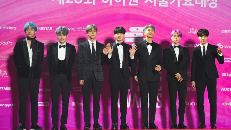 Le groupe de K-pop BTS, le 15 janvier 2019 à Séoul