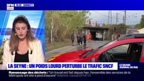 Var: un poids-lourd a bloqué la circulation du trafic SCNF après être rentré dans un pont