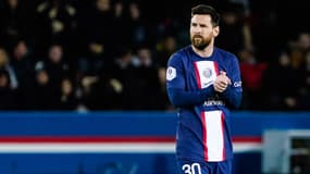 Lionel Messi lors de PSG-Angers, à Paris le 11 janvier 2023