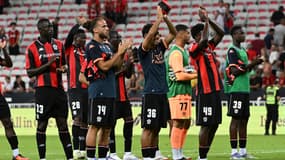 Les joueurs de l'OGC Nice le 6 août 2025