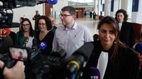 Les parents d'Evaelle, au tribunal correctionnel de Pontoise, le 10 mars 2025.