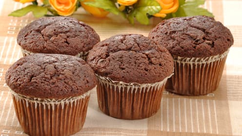 Pour le goûter, nous vous proposons ces merveilleux muffins au chocolat. Le recette se trouve ici.