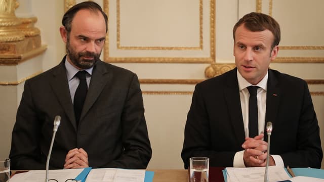 Édouard Philippe et Emmanuel Macron