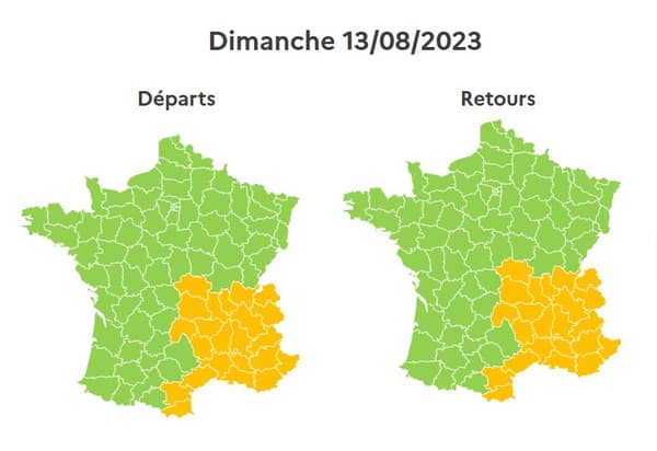 Le retour à un trafic plus calme se fera dimanche dans la journée, sauf dans le sud-est.