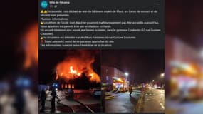 Un incendie s'est déclaré le lundi 27 novembre à Fécamp dans un groupe scolaire.
