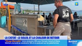 La Ciotat: les vacanciers profitent de la plage avec le retour de la chaleur