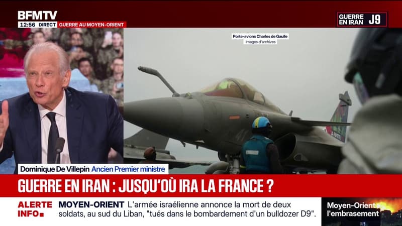 Guerre au Moyen-Orient: "Nous sommes en train de nous rouler dans la fange de l'histoire", affirme Dominique de Villepin