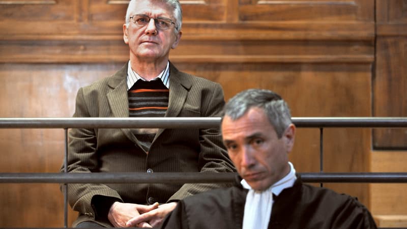 Robert Greiner et son avocat Me Patrick Gontard, lors de son procès en 2008 à Nîmes.