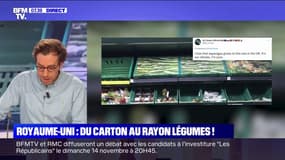 Au Royaume-Uni, du carton au rayon légumes pour masquer la pénurie de certaines aliments