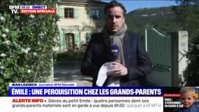 Mort du petit Émile: la section de recherches de Marseille présente au domicile des grands-parents à La Bouilladisse