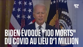 Joe Biden évoque "100 morts liées au Covid-19 aux États-Unis au lieu d'un million  