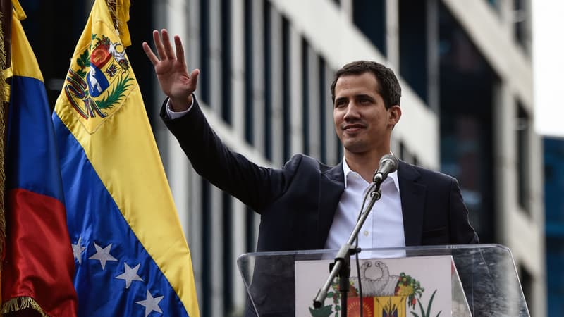 Juan Guaido à Caracas ce mercredi 23 janvier. 