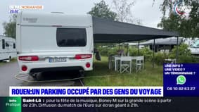 Rouen: le parking du parc des expositions occupé par des gens du voyage