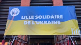 La Ville de Lille solidaire de l'Ukraine.