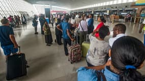 L'aéroport de Pointe-à-Pitre le 6 septembre.