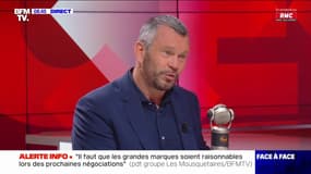 Thierry Cotillard, président du groupement Les Mousquetaires, indique que les fournitures scolaires "vont prendre en septembre une inflation de l'ordre de 3%"