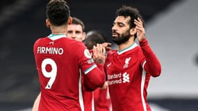 Salah et Firmino avec Liverpool