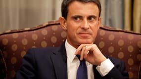 Le Premier ministre Manuel Valls en visite à Riyad le 13 octobre 2015.