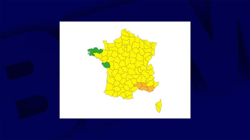 Le Var, les Bouches-du-Rhône, le Vaucluse et le Gard sont désormais les seuls départements placés en vigilance orange pour risque d'orages violents.