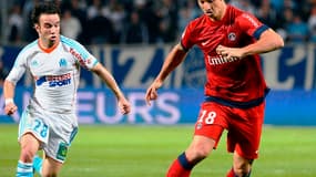 Mathieu Valbuena face à Zlatan Ibrahimovic