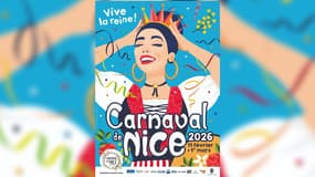 L'affiche du carnaval de Nice 2026.