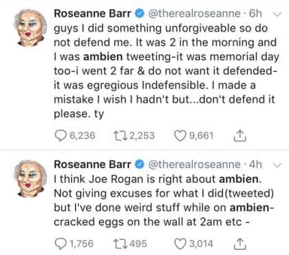 Tweets effacés de Roseanne sur le somnifère de Sanofi