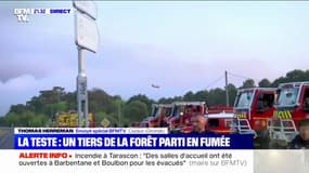 Incendies en Gironde: les sapeurs-pompiers toujours fortement mobilisés dans "la protection des biens"