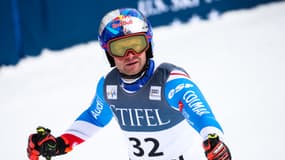 Alexis Pinturault lors de la descente d'Aspen en mars 2023