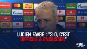 Lucien Favre : "3-0, c'est difficile à encaisser"