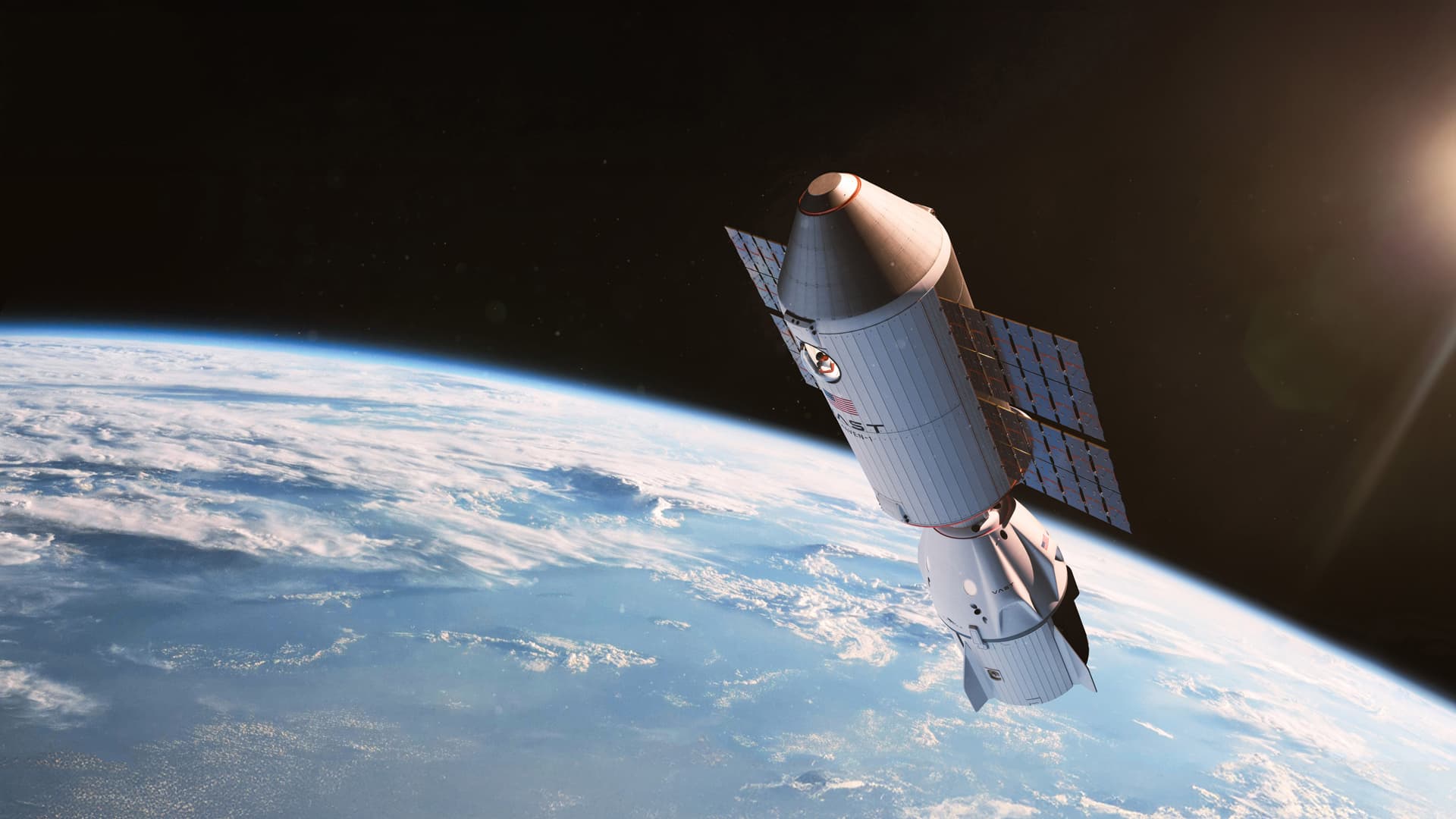 Illustration de Haven-1 en orbite.