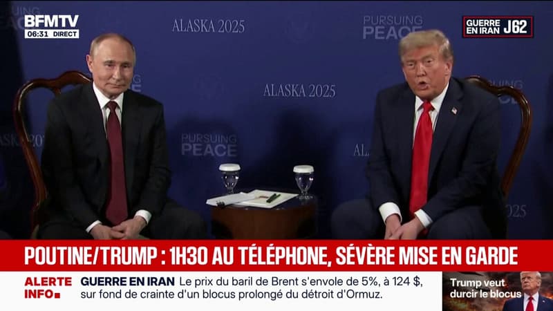 Guerre au Moyen-Orient: Vladimir Poutine met en garde Donald Trump contre les "conséquences dommageables" qu'aurait une nouvelle action militaire contre l'Iran