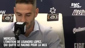 Mercato: L'émotion de Lisandro Lopez, qui quitte le Racing pour la MLS