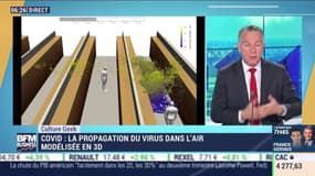 Culture Geek : La propagation du Covid-19 dans l'air modélisé en 3D par Frédéric Simottel - 18/05