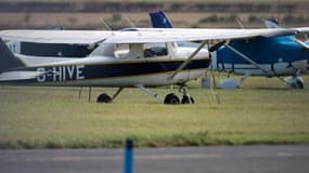 Un Cessna du type de celui qui s'est écrasé, le 9 octobre 2013 à Kirmington au Royaume-Uni