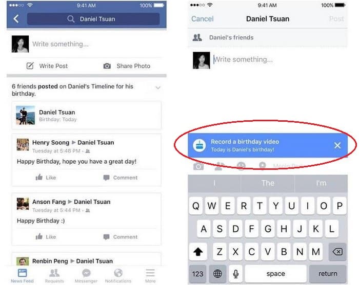 Facebook Va Vous Inciter A Souhaiter Un Bon Anniversaire En Video