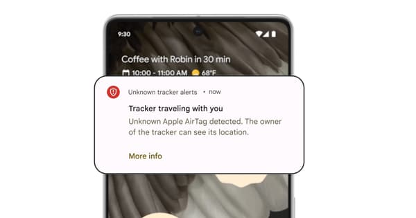 Android 14 va pouvoir détecter les AirTags qui vous suivent à votre insu