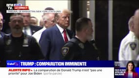 Donald Trump arrive devant le juge