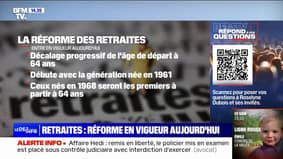 Retraites: la réforme entre en vigueur aujourd'hui. BFMTV répond à vos questions 