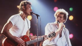 Johnny Hallyday, avec Eddy Mitchell.