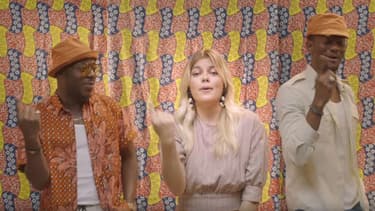 Toofan et Louane dans le clip La vie là-bas