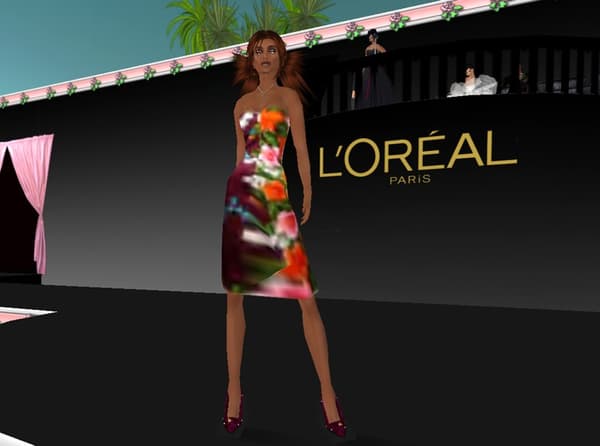 Un événement organisé par la marque L'Oréal dans Second Life en 2007