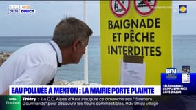 Pollution à Menton: la baignade toujours interdite, la mairie porte plainte