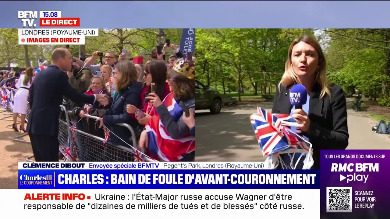 Le prince William devant Buckingham le 5 mai 2023 Le prince William devant Buckingham le 5 mai 2023