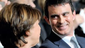Martine Aubry et Manuel Valls ont multiplié les sourires jeudi soir à Lille.
